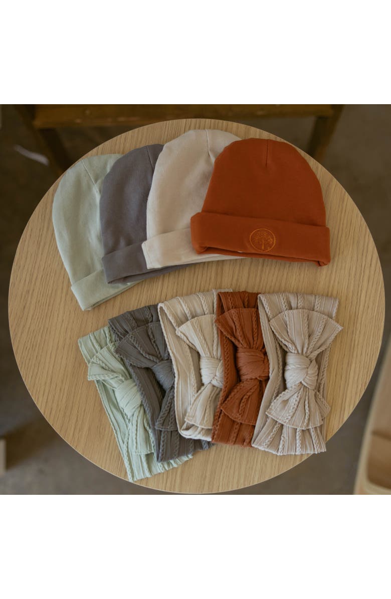 Parker Baby Co. Baby Beanies, Alternate, color, Clay/Snow