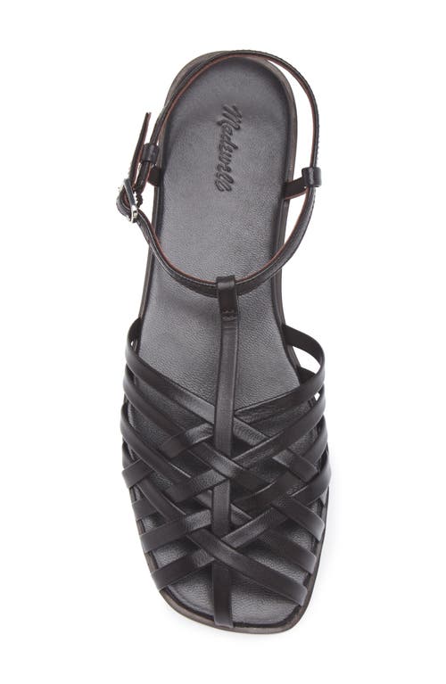 Madewell The Milano Fisherman Sandal In Dark Carob