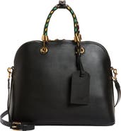 Moschino Braided Cord Leather Handbag