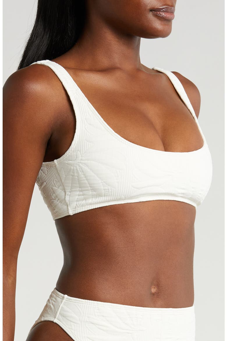 Banana Matelasse Bikini Top, Alternate, color, OFF-WHITE