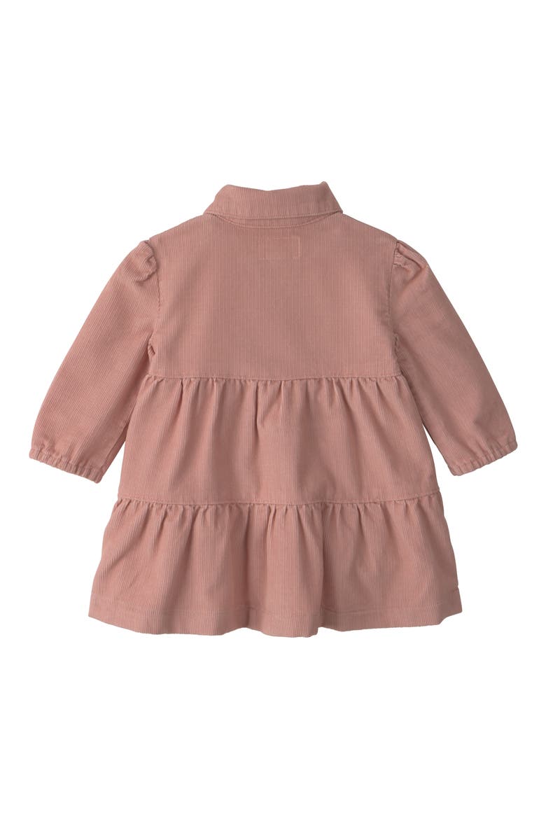 Kids' Corduroy Tiered Dress with Diaper Cover, Alternate, color, PINK