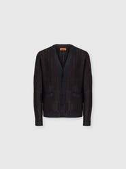 Missoni Wool And Viscose-blend Cardigan With Greek Key Motif
