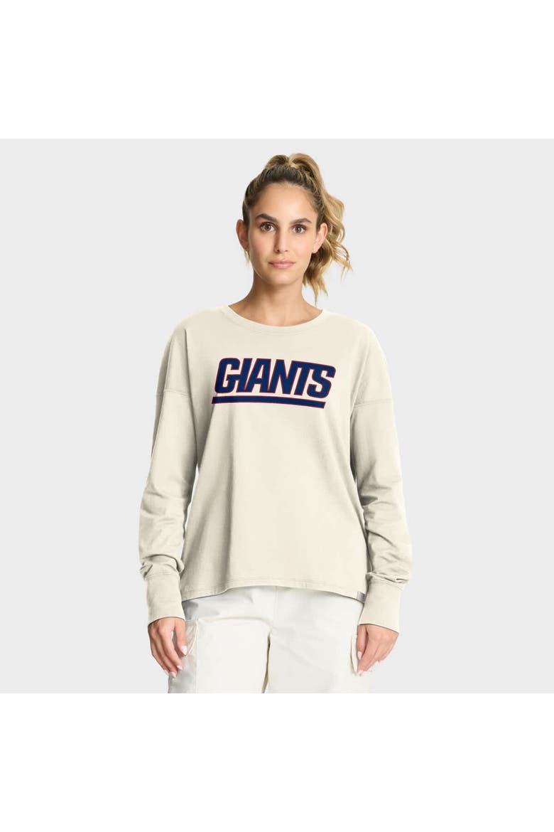 Women's Fanatics Cream New York Giants Dove Legacy Long Sleeve T-Shirt, Main, color, Cream