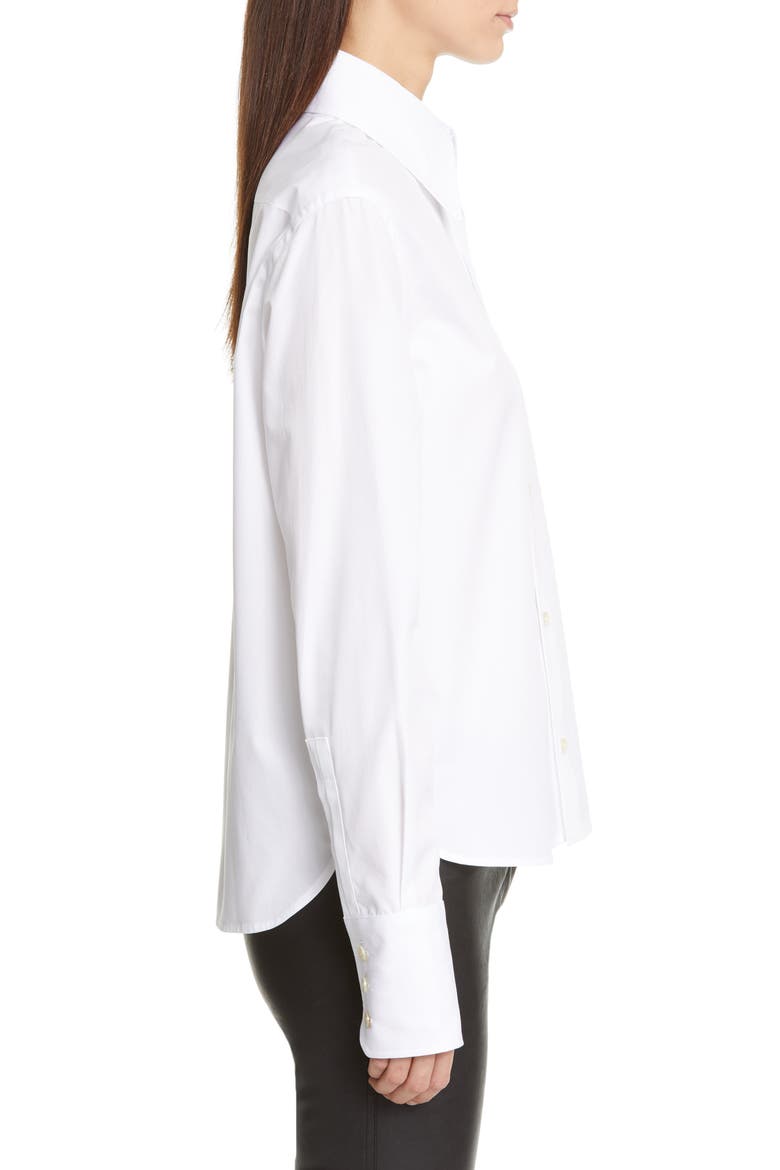 Poplin Shirt, Alternate, color, BLANC