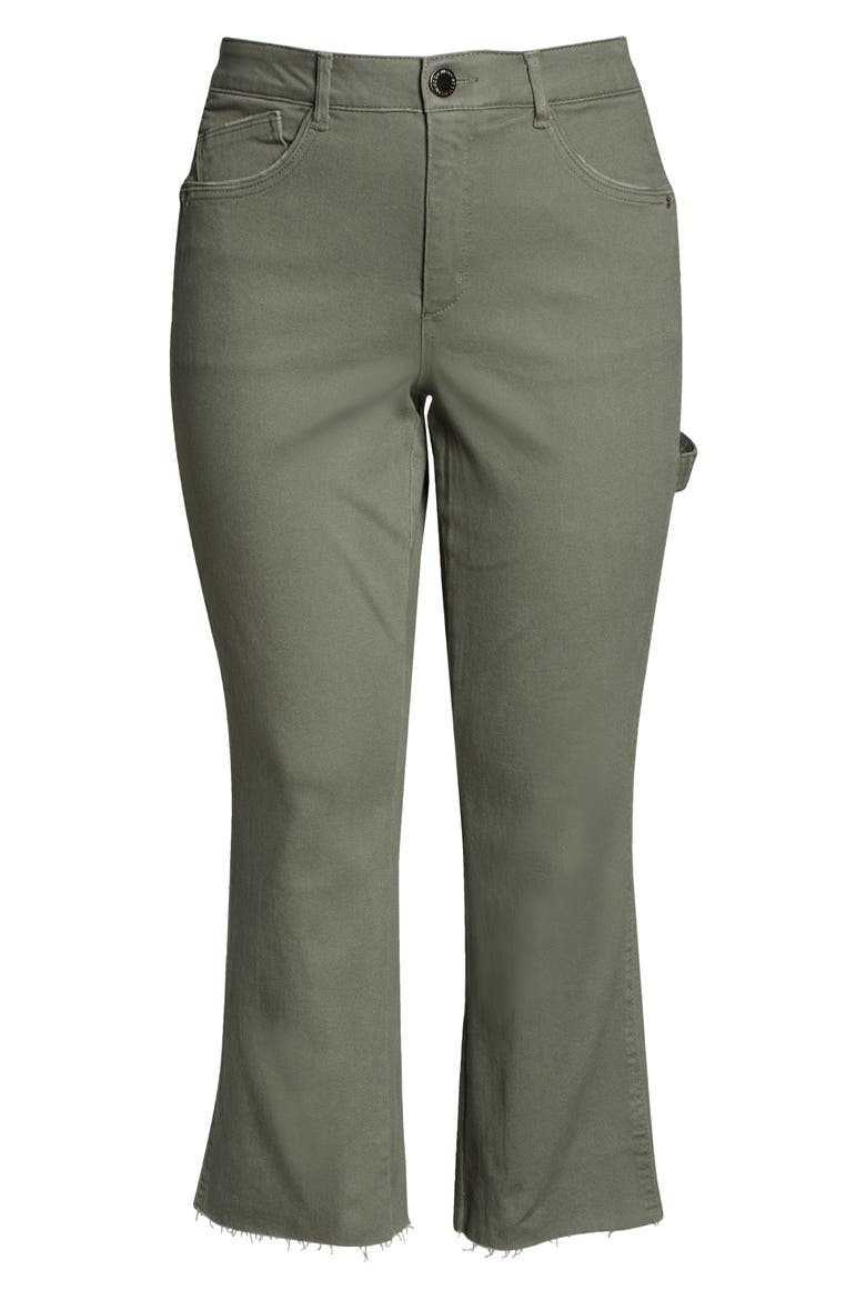 'Ab'Solution Skyrise Raw Hem Barely Bootcut Jeans (Nordstrom Exclusive), Alternate, color, LAUREL WRE