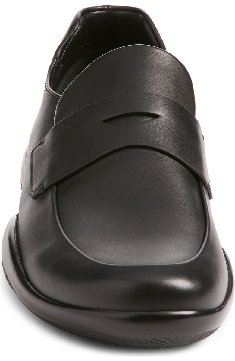 Prada America's Cup Penny Loafer, Alternate, color, Nero