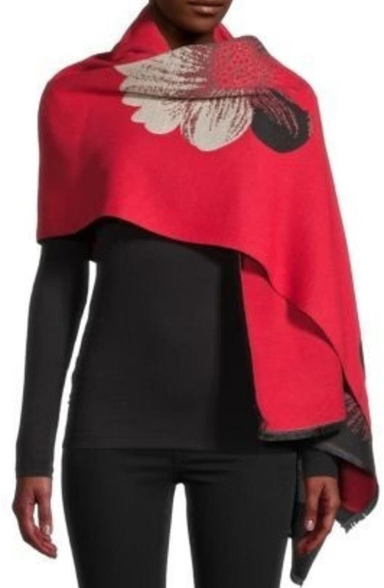 SAACHI Reversible Scarf, Alternate, color, Black