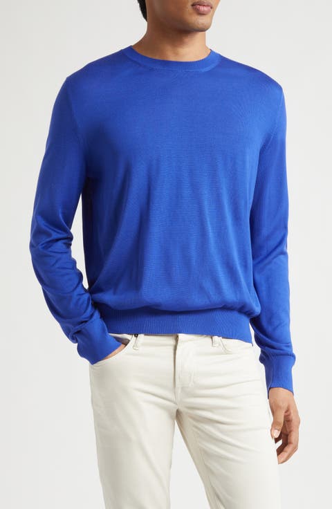 Fluid Silk Crewneck Sweater