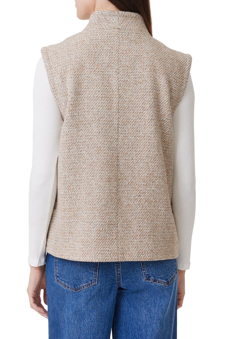 Brushed Twill Vest, Alternate, color, OATMEAL