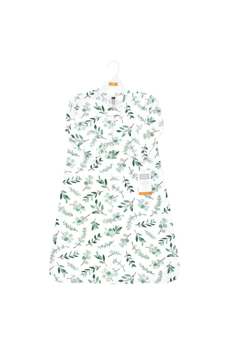 Long-Sleeve Cotton Jersey Sleeping Bag, Alternate, color, Eucalyptus