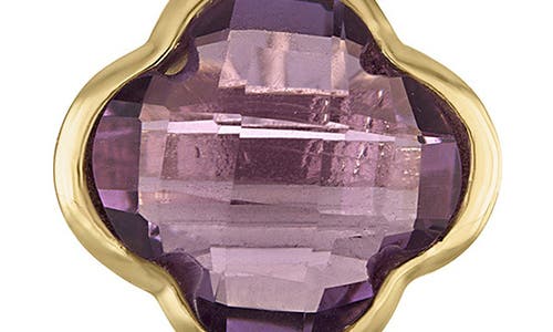 Fzn 10k Gold Quatrefoil Stud Earrings