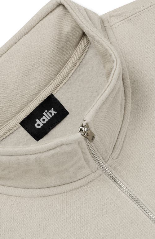 Dalix Womens Heartly Ghost Quarter Zip Pullover In Gray
