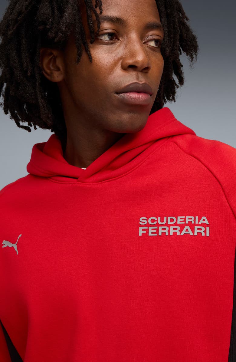 PUMA Scuderia Ferrari Lifestyle Graphic Hoodie, Alternate, color, Rosso Corsa