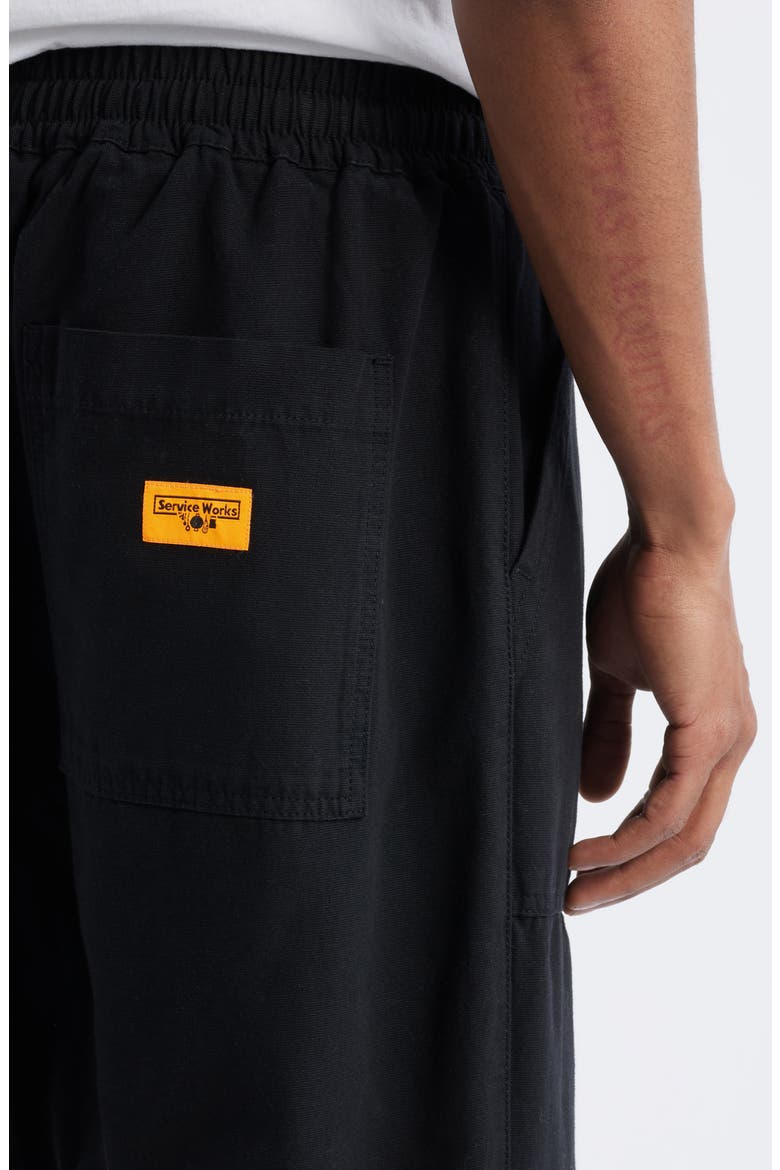 Cotton Canvas Chef Pants, Alternate, color, BLACK