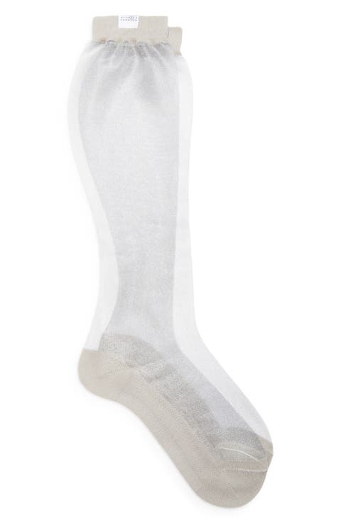 Bootleg Sheer Knee High Socks