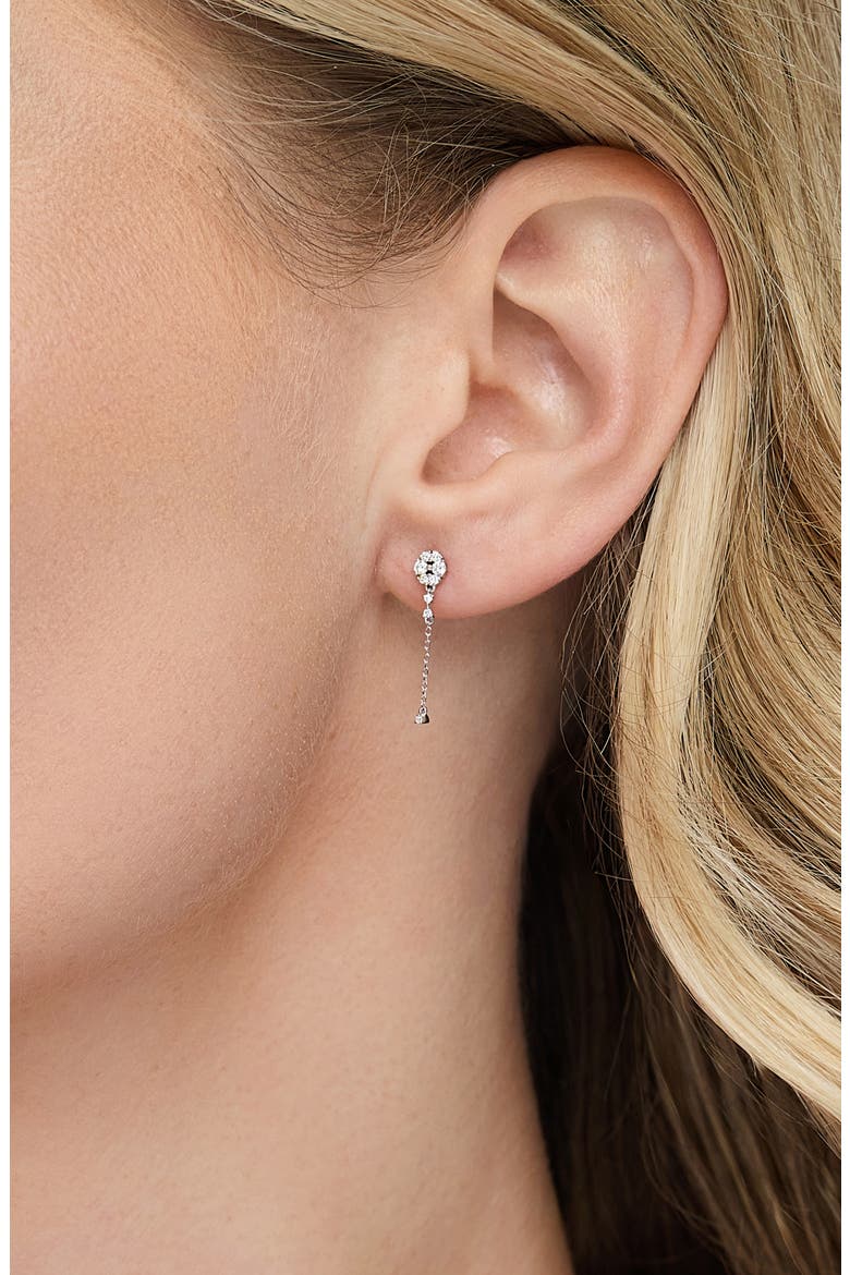 Liora Diamond Drop Earrings, Alternate, color, 18K WHITE GOLD