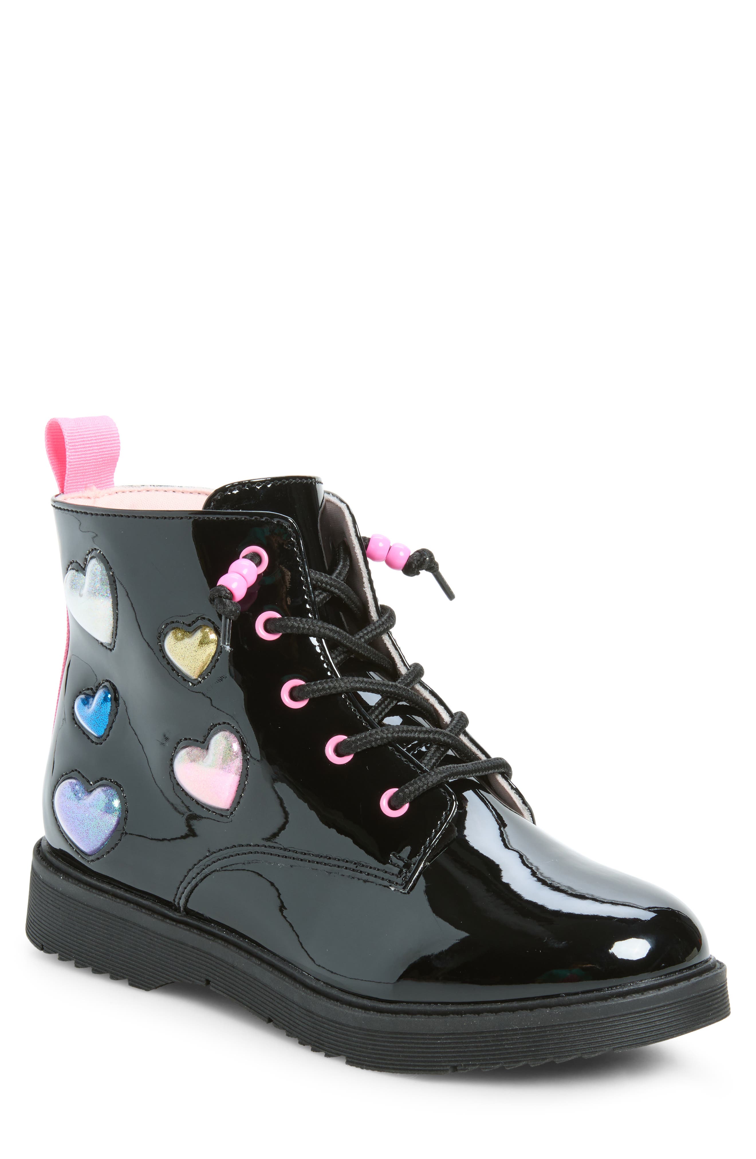 Kids' Palmer Combat Boot, Main, color, BLACK MULTI