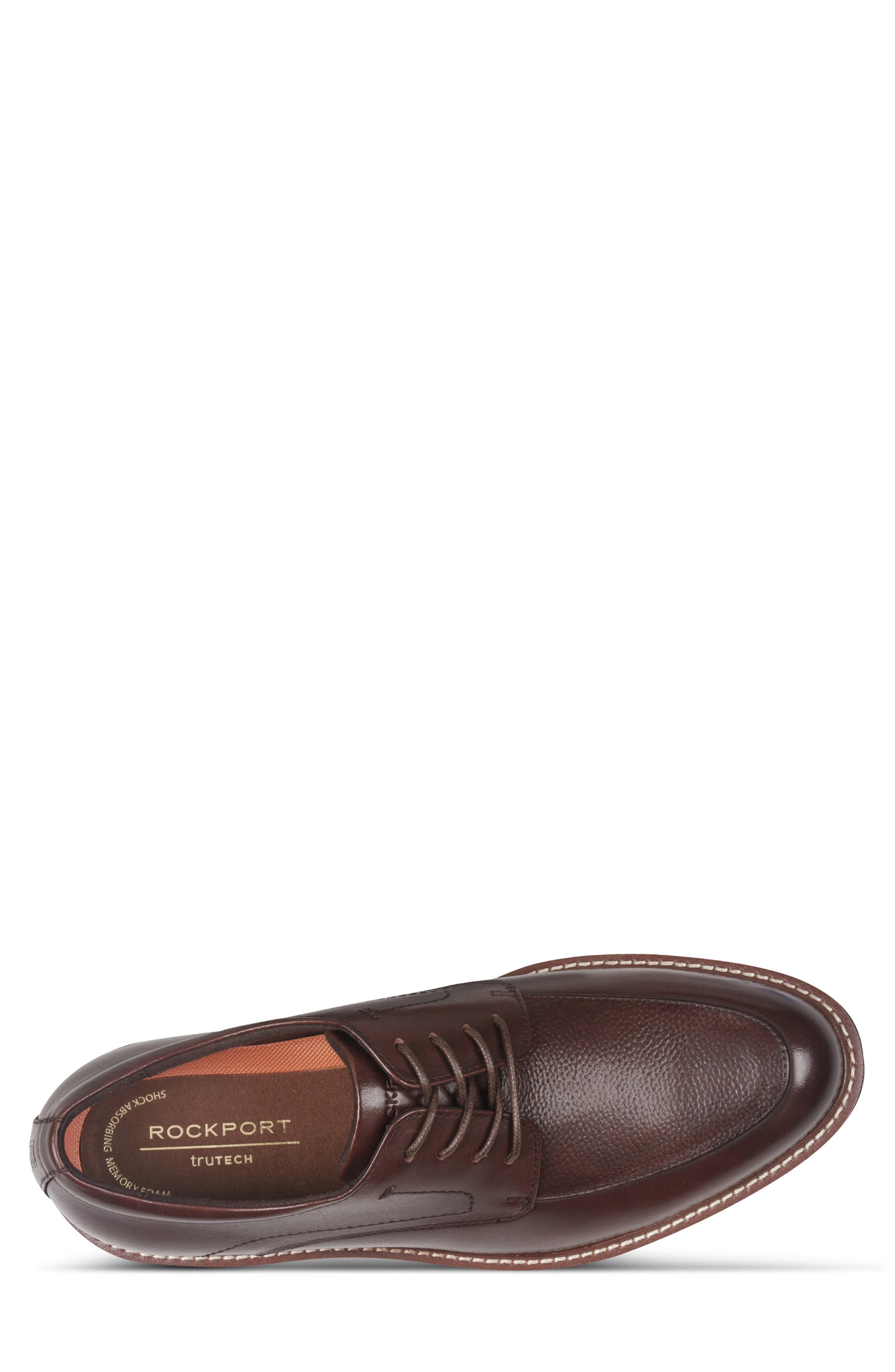 Leonard Moc Toe Oxford, Alternate, color, DARK BROWN 200