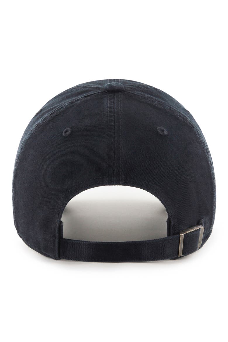 Clean Up NY Yankees Baseball Cap, Alternate, color, BLACK/BLACK