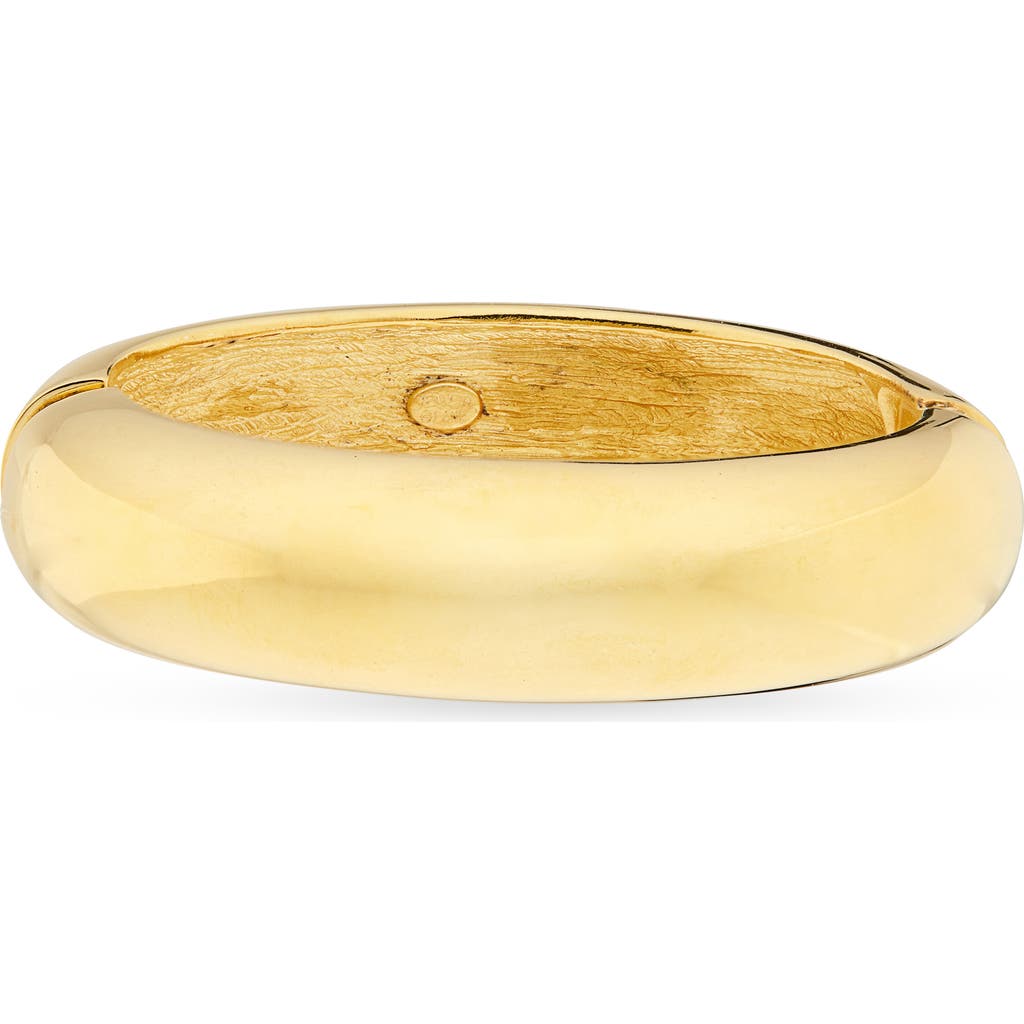 Kenneth Jay Lane Bangle Bracelet In 22k Gold Plated In Gold