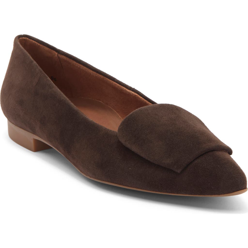 Paul Green Teddy Pointed Toe Flat In Brown