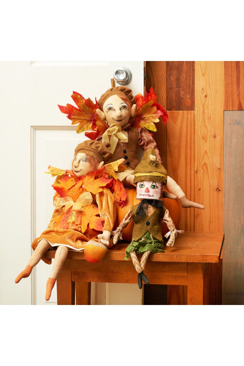 Tobias Scarecrow Halloween Joe Spencer Gathered Traditions Figurine, Alternate, color, Green