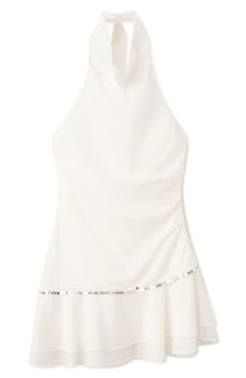 Ruffled Halter Neck Dress