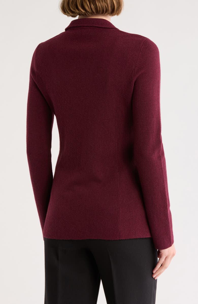Bruno Magli Merino Wool Blazer, Alternate, color, Bordeaux