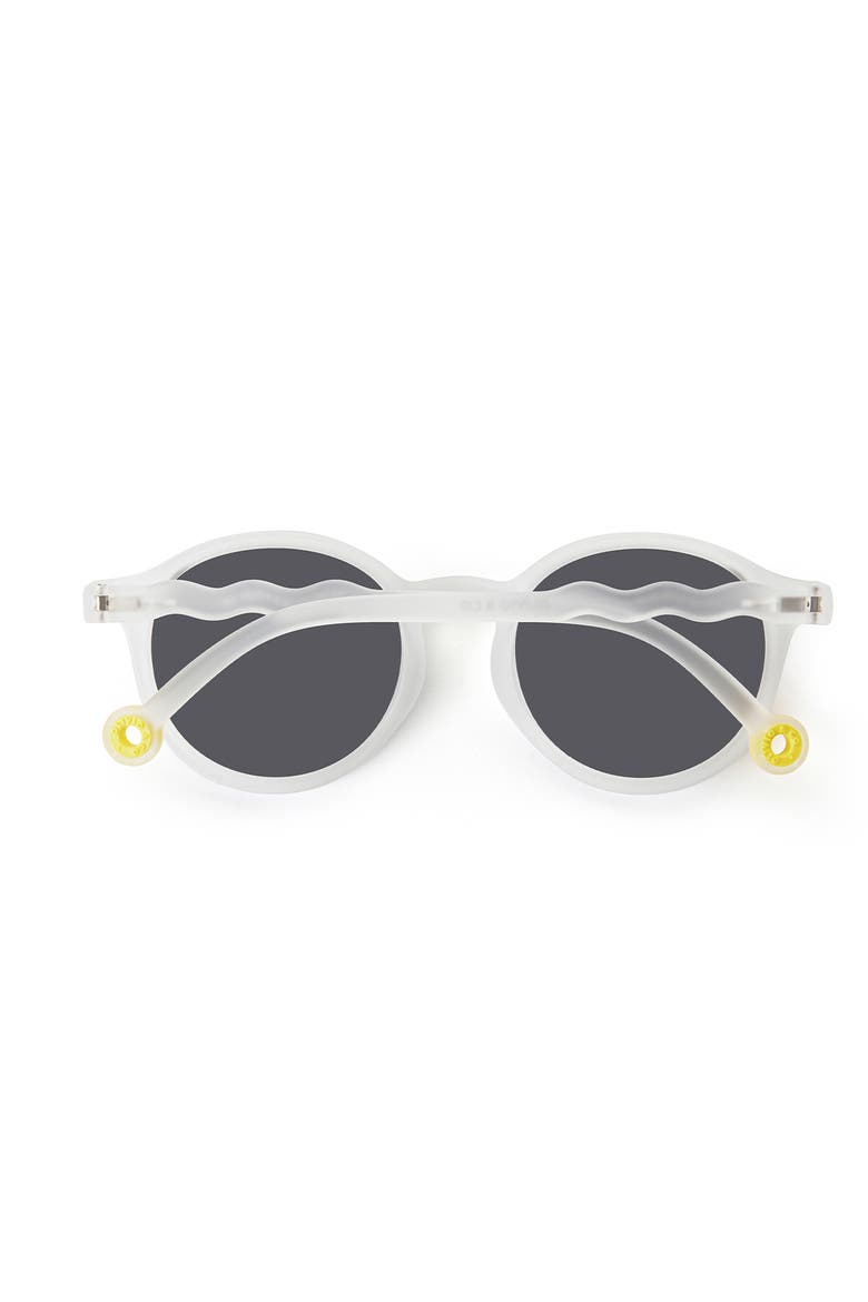 Youth Oval Sunglasses, Alternate, color, Jellyfish White