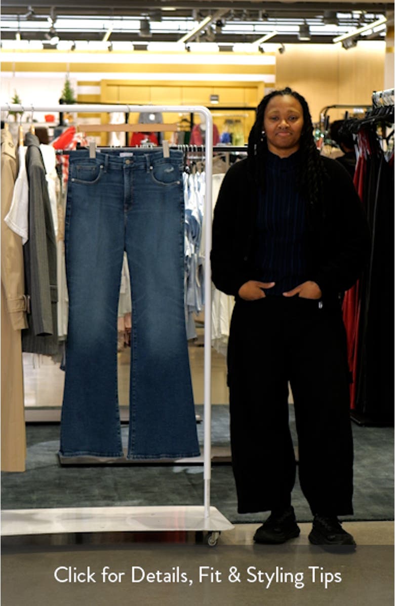 Good Legs High Waist Ripped Flare Leg Jeans, sales video thumbnail