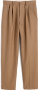 Madewell Double Pleated Wool Blend Twill Pants