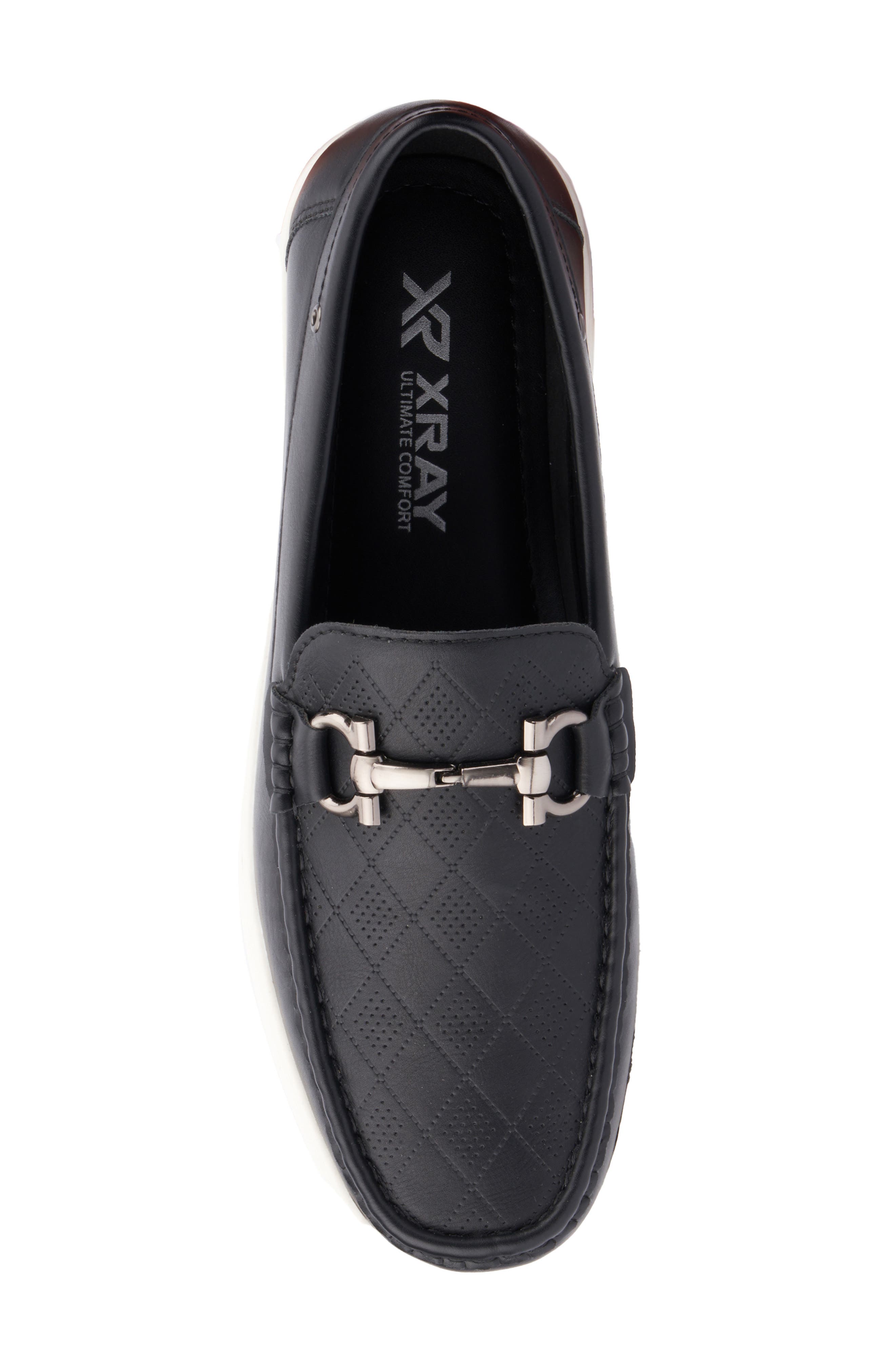 XRAY Miklos Diamond Quilt Loafer, Alternate, color, Black