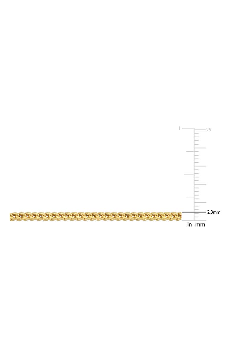 DELMAR 10K Gold Franco Chain Bracelet, Alternate, color, 