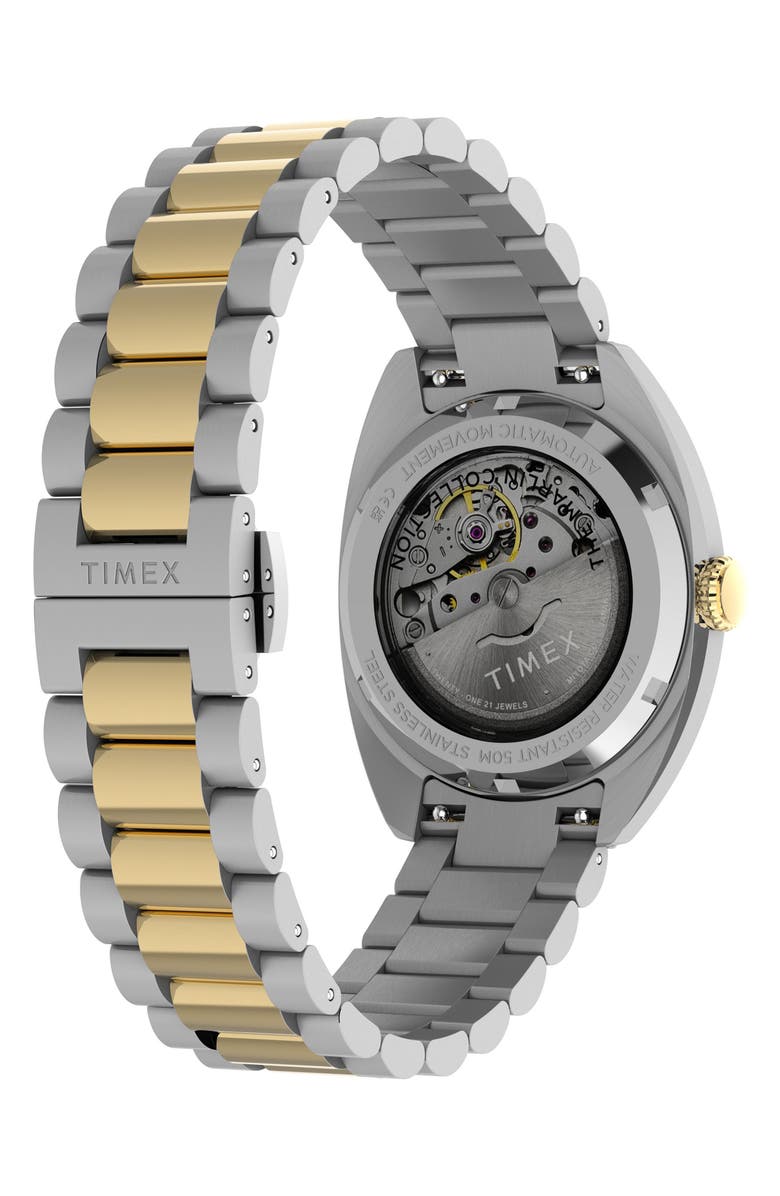 Timex<sup>®</sup> Marlin<sup>®</sup> Draper Two-Tone Automatic Bracelet Watch, 37mm, Alternate, color, Two-Tone