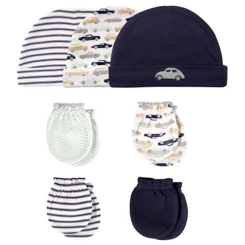7Pk Cap and Scratch Mitten Set (Baby)