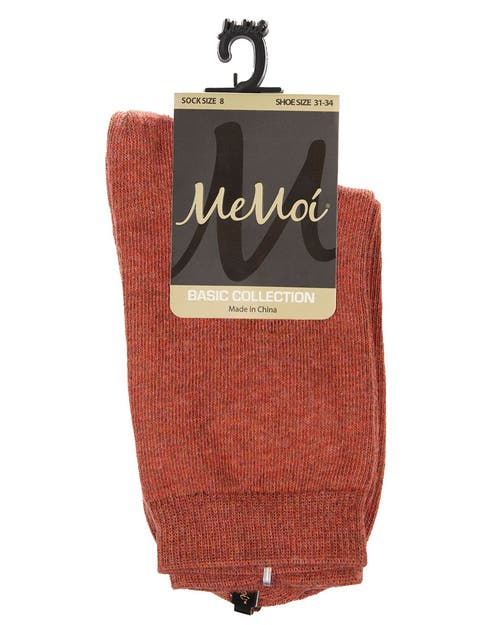 Memoi Kids' Basic Cotton Blend Crew Socks