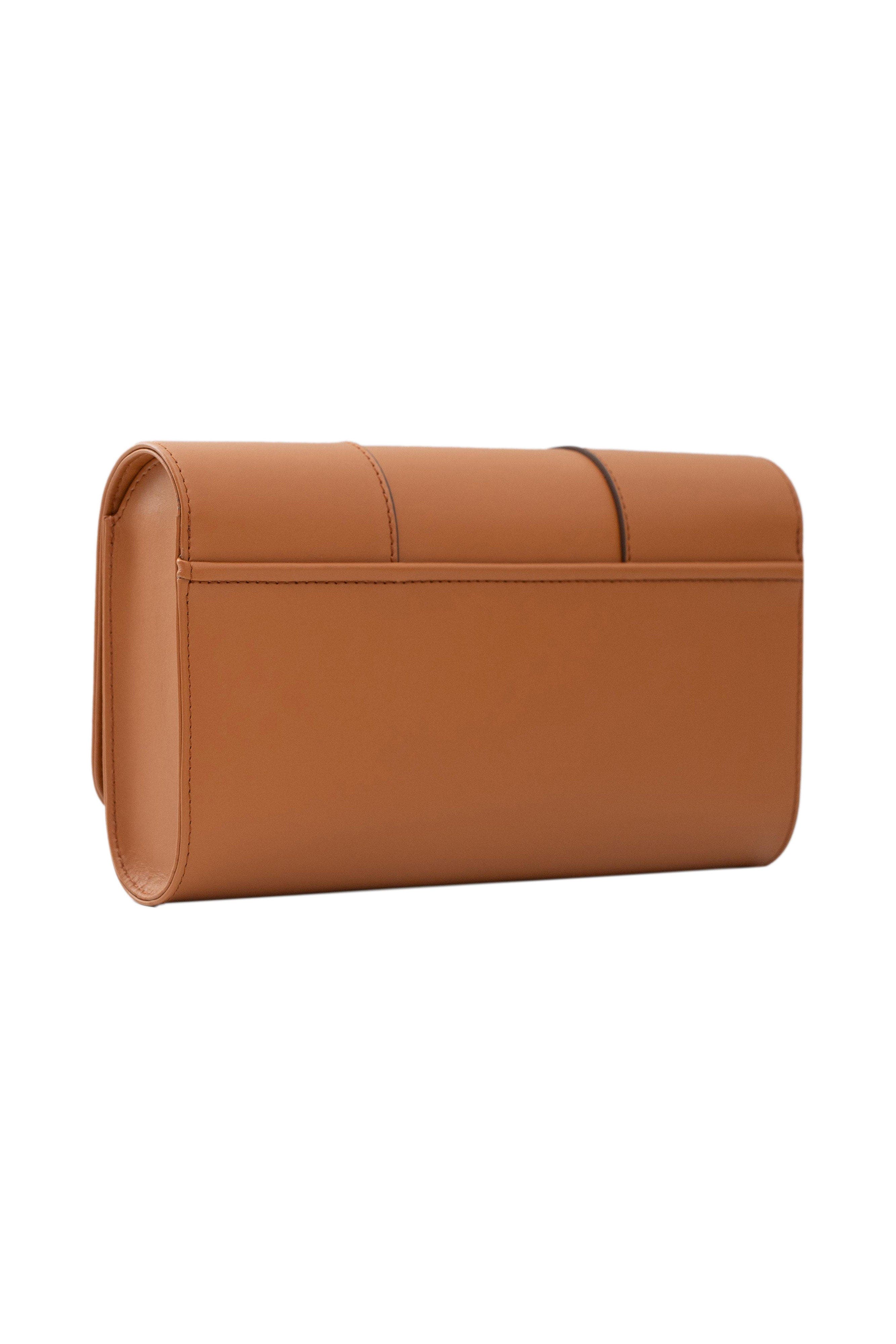 PERRIN PARIS La Corsette Clutch, Alternate, color, Caramel W/ Espresso Edge Wax
