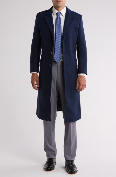 Three Button Knee Length Coat