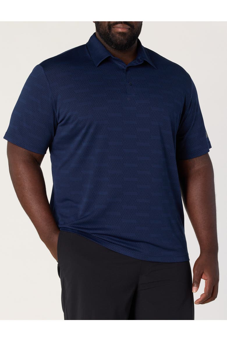 Big & Tall Ultimate 365 Jacquard Polo Shirt, Alternate, color, COLLEGIATE NAVY