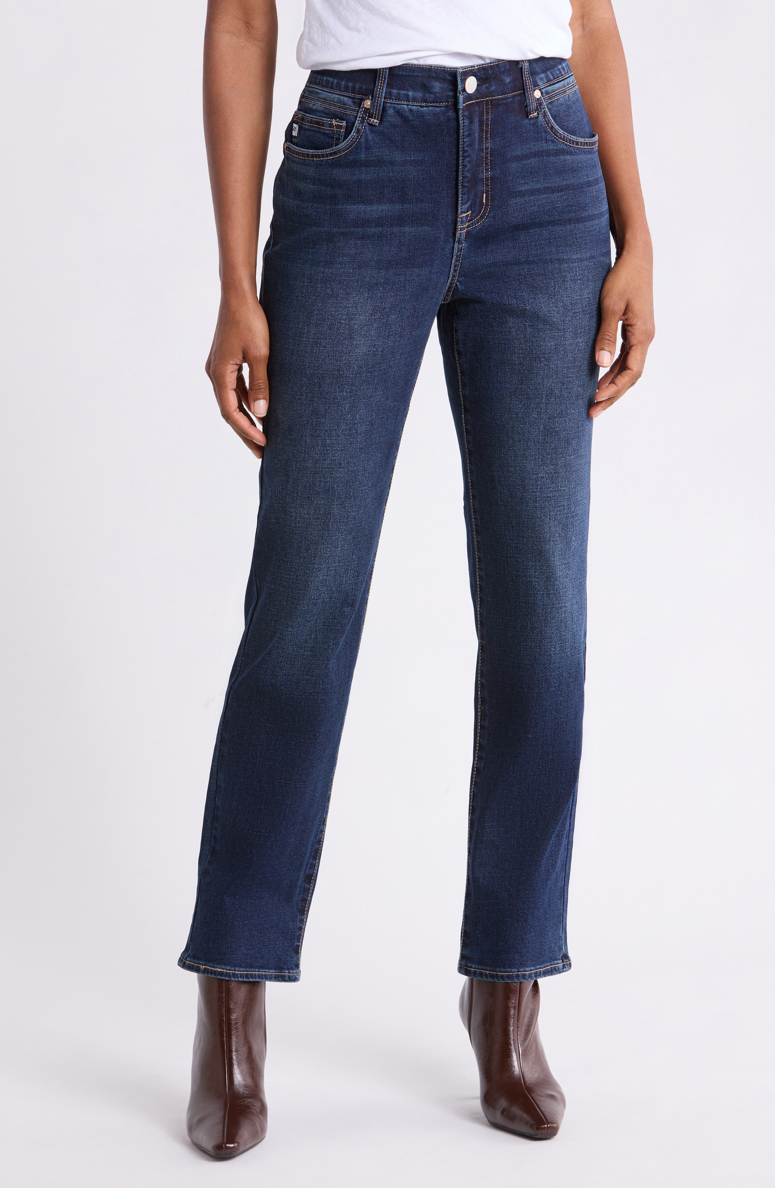 Uplifter High Waist Straight Leg Jeans