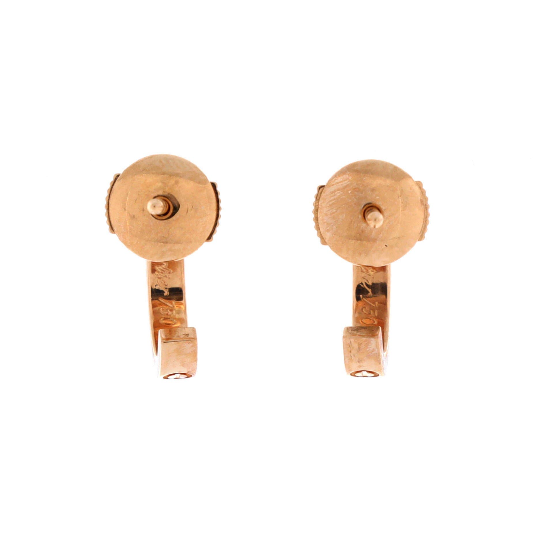 Love Hoop Earrings 18K Rose Gold Small, Alternate, color, Metallic Gold