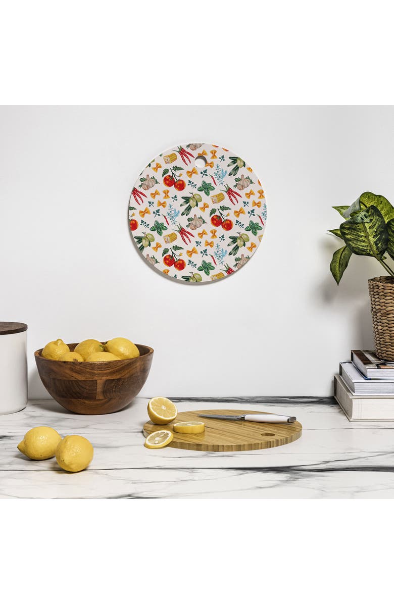 Deny Designs La Festa Print Cutting Board, Alternate, color, Green