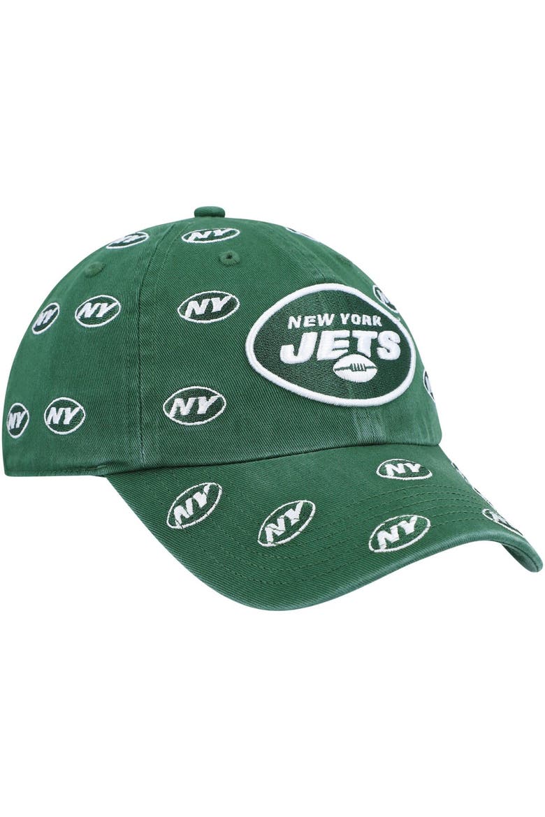 Women's '47 Green New York Jets Confetti Clean Up Adjustable Hat, Alternate, color, Green