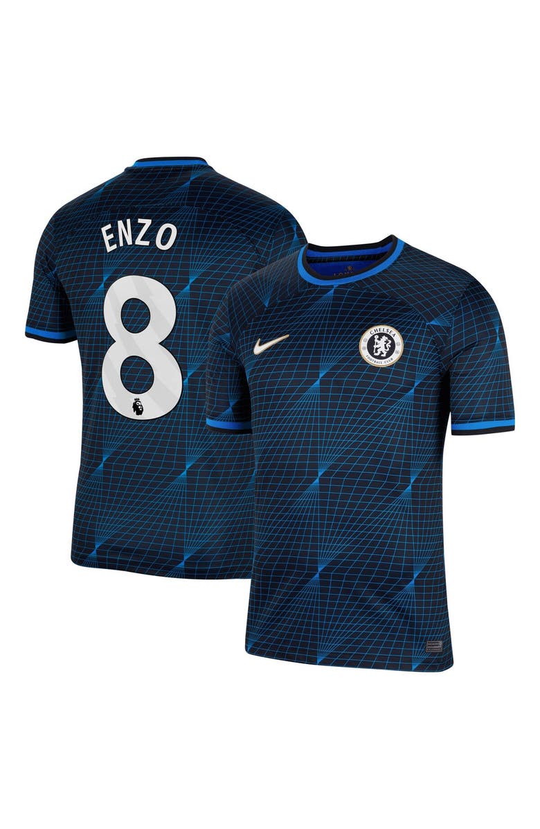 Nike Men's Nike Enzo Fernández Navy Chelsea 2023/24 Away Stadium Replica Player Jersey, Main, color,