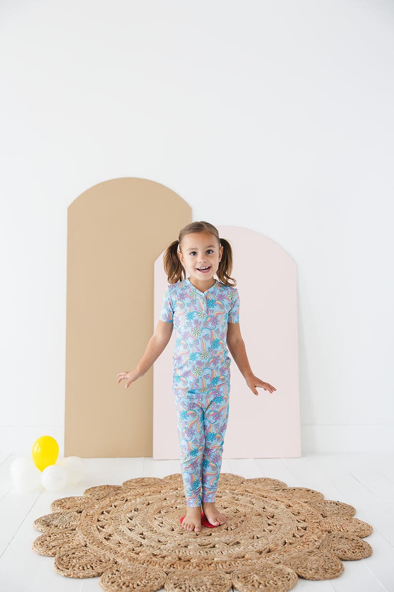 Groovy Fall After All Pajama Set, Alternate, color, Blue