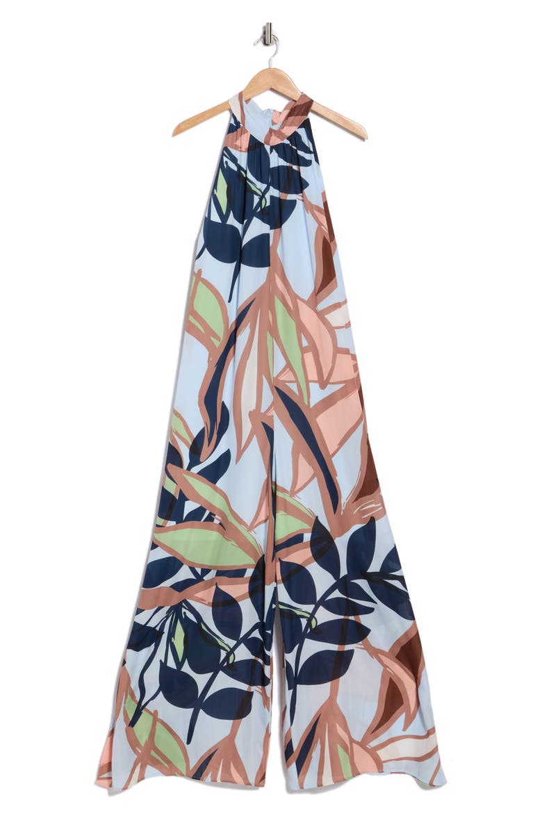 Carmella Wide Leg Jumpsuit, Alternate, color, FLORAL COLLAGE