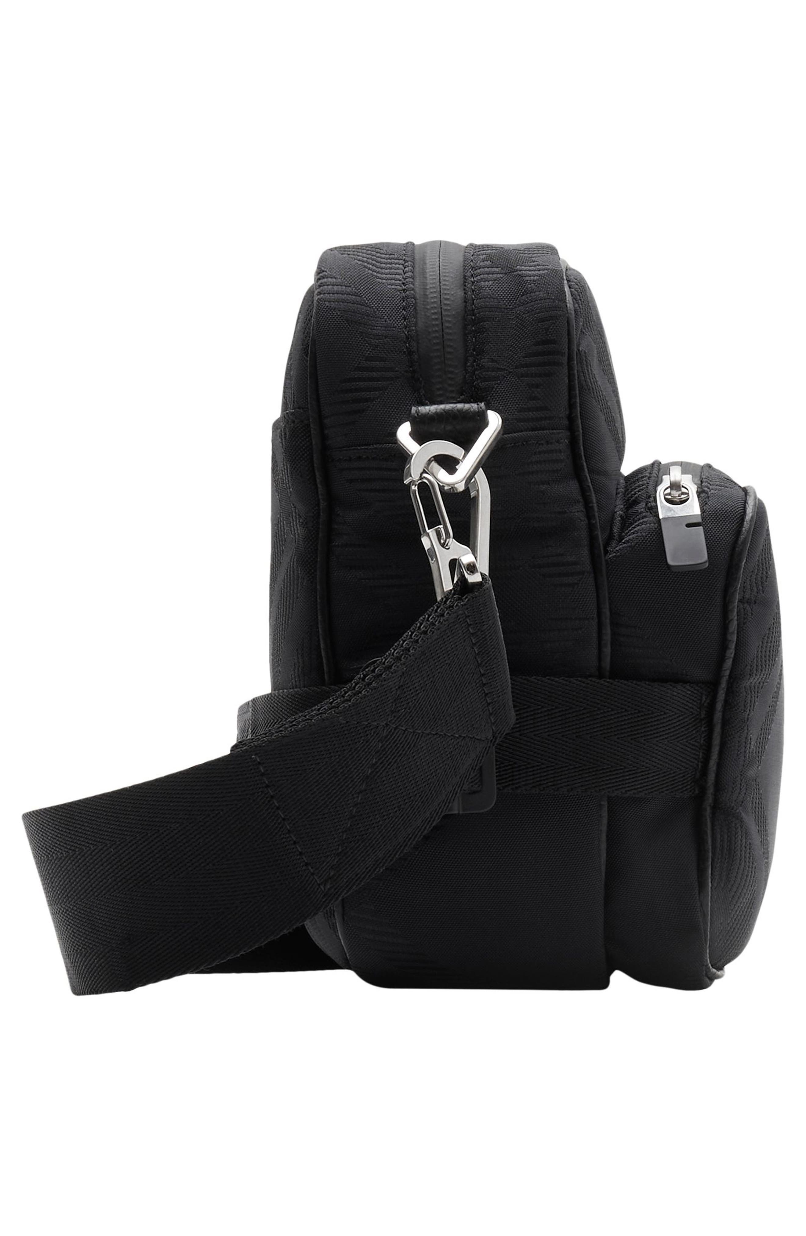 Burberry Check Jacquard Nylon Crossbody Bag, Alternate, color, 