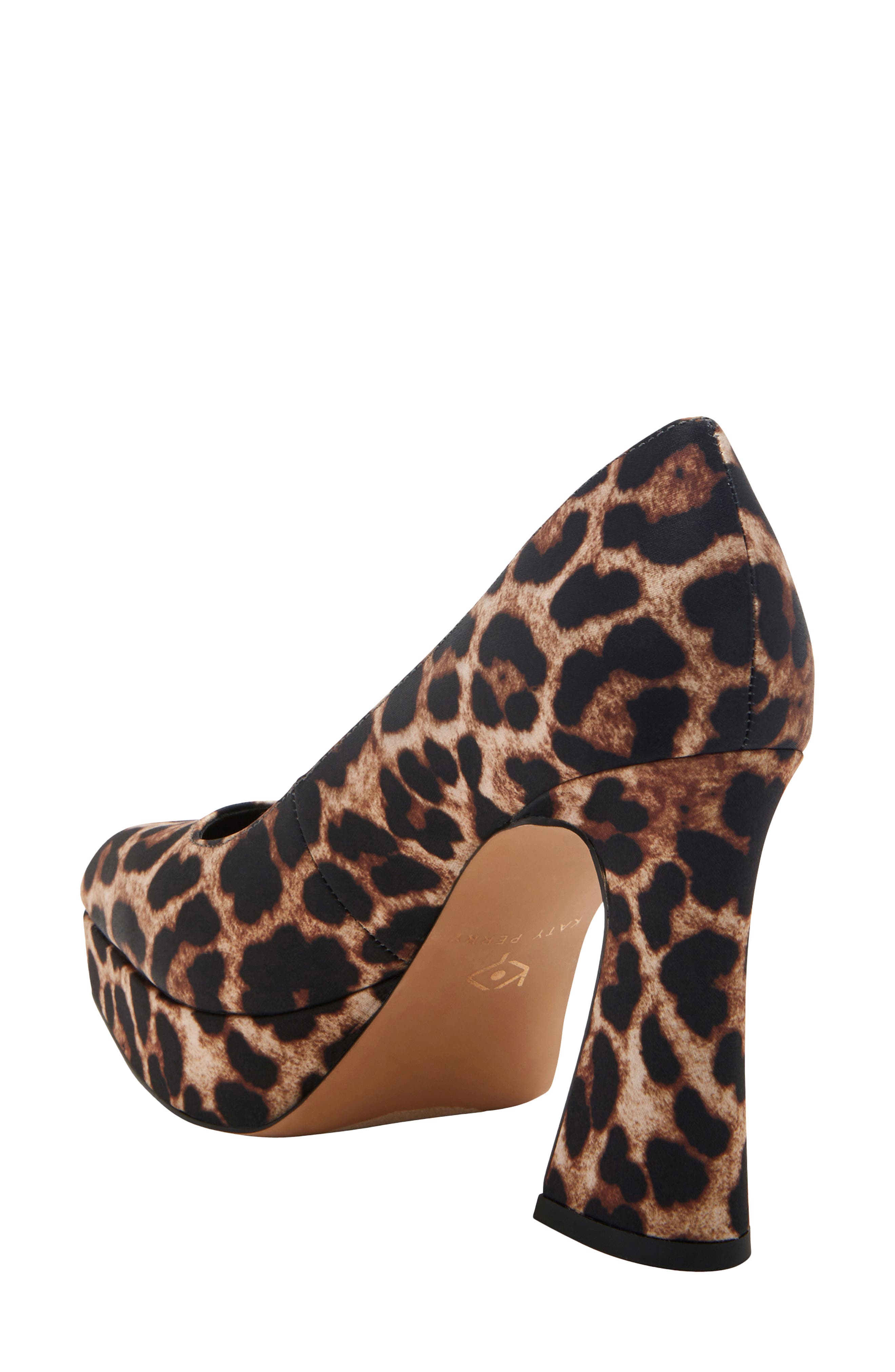 The Square Platform Pump, Alternate, color, COFFEE MULTI