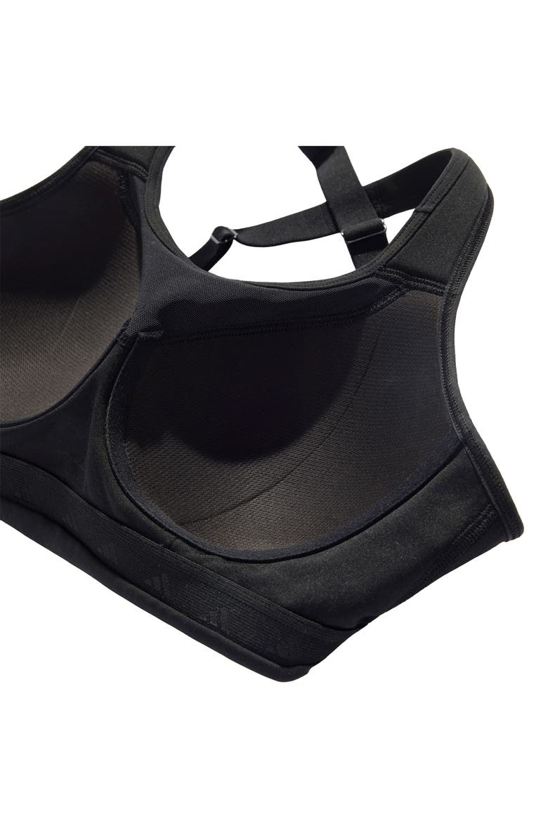 adidas Optime Workout High Support Sports Bra, Alternate, color, Black