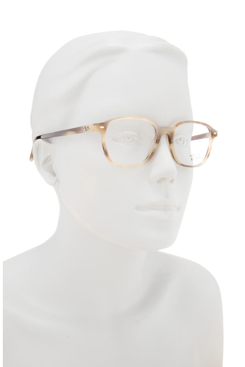 49mm Square Optical Glasses, Alternate, color, BEIGE